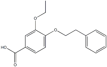 3-ethoxy-4-(2-phenylethoxy)benzoic acid 结构式