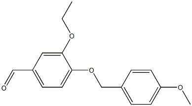 3-ethoxy-4-[(4-methoxyphenyl)methoxy]benzaldehyde Structure