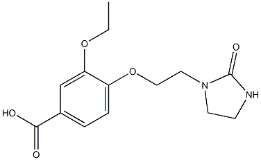 3-ethoxy-4-[2-(2-oxoimidazolidin-1-yl)ethoxy]benzoic acid 结构式