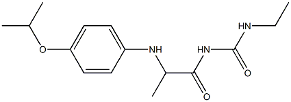 3-ethyl-1-(2-{[4-(propan-2-yloxy)phenyl]amino}propanoyl)urea Structure