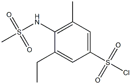 3-ethyl-4-methanesulfonamido-5-methylbenzene-1-sulfonyl chloride Struktur