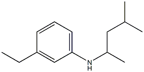 3-ethyl-N-(4-methylpentan-2-yl)aniline,,结构式