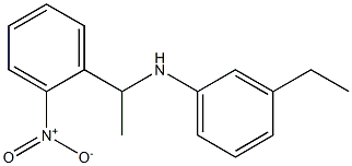 3-ethyl-N-[1-(2-nitrophenyl)ethyl]aniline Structure