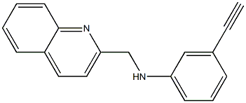 3-ethynyl-N-(quinolin-2-ylmethyl)aniline Struktur
