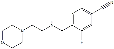 3-fluoro-4-({[2-(morpholin-4-yl)ethyl]amino}methyl)benzonitrile Struktur