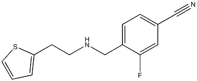 3-fluoro-4-({[2-(thiophen-2-yl)ethyl]amino}methyl)benzonitrile|