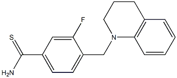  3-fluoro-4-(1,2,3,4-tetrahydroquinolin-1-ylmethyl)benzene-1-carbothioamide