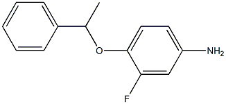 3-fluoro-4-(1-phenylethoxy)aniline,,结构式