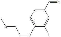 3-fluoro-4-(2-methoxyethoxy)benzaldehyde Structure