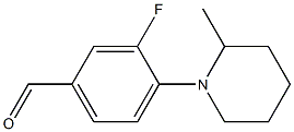3-fluoro-4-(2-methylpiperidin-1-yl)benzaldehyde Structure