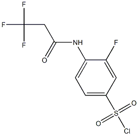 3-fluoro-4-(3,3,3-trifluoropropanamido)benzene-1-sulfonyl chloride Structure