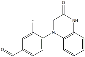 3-fluoro-4-(3-oxo-1,2,3,4-tetrahydroquinoxalin-1-yl)benzaldehyde