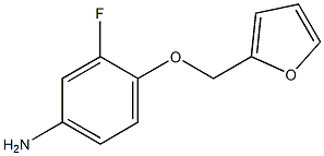 3-fluoro-4-(furan-2-ylmethoxy)aniline Struktur