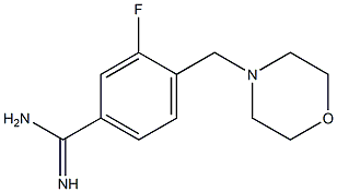 3-fluoro-4-(morpholin-4-ylmethyl)benzenecarboximidamide Struktur