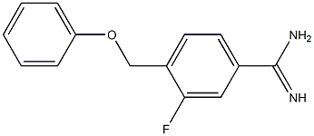 3-fluoro-4-(phenoxymethyl)benzenecarboximidamide 结构式