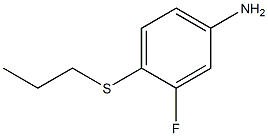 3-fluoro-4-(propylsulfanyl)aniline Struktur