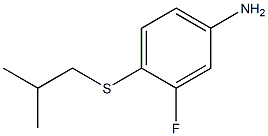 3-fluoro-4-[(2-methylpropyl)sulfanyl]aniline Structure