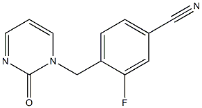 3-fluoro-4-[(2-oxopyrimidin-1(2H)-yl)methyl]benzonitrile