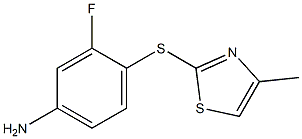 3-fluoro-4-[(4-methyl-1,3-thiazol-2-yl)sulfanyl]aniline