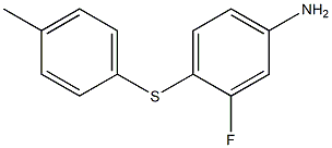 3-fluoro-4-[(4-methylphenyl)sulfanyl]aniline Structure