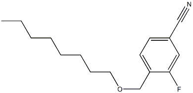 3-fluoro-4-[(octyloxy)methyl]benzonitrile,,结构式