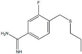 3-fluoro-4-[(propylsulfanyl)methyl]benzene-1-carboximidamide