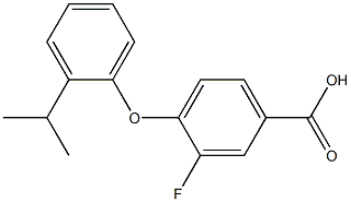 3-fluoro-4-[2-(propan-2-yl)phenoxy]benzoic acid Structure