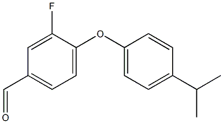 3-fluoro-4-[4-(propan-2-yl)phenoxy]benzaldehyde