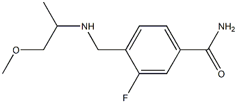 3-fluoro-4-{[(1-methoxypropan-2-yl)amino]methyl}benzamide