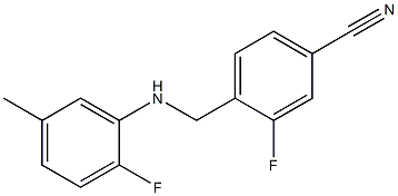 3-fluoro-4-{[(2-fluoro-5-methylphenyl)amino]methyl}benzonitrile|