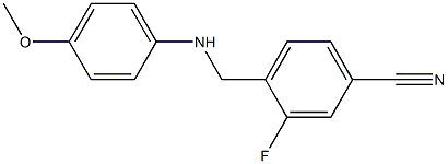 3-fluoro-4-{[(4-methoxyphenyl)amino]methyl}benzonitrile Structure