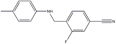  3-fluoro-4-{[(4-methylphenyl)amino]methyl}benzonitrile