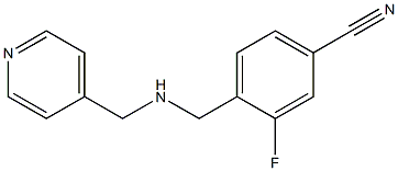 3-fluoro-4-{[(pyridin-4-ylmethyl)amino]methyl}benzonitrile Structure