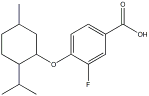 3-fluoro-4-{[5-methyl-2-(propan-2-yl)cyclohexyl]oxy}benzoic acid