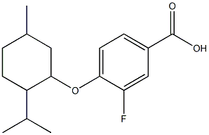  3-fluoro-4-{[5-methyl-2-(propan-2-yl)cyclohexyl]oxy}benzoic acid