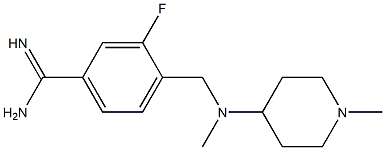  3-fluoro-4-{[methyl(1-methylpiperidin-4-yl)amino]methyl}benzenecarboximidamide