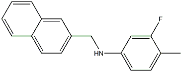 3-fluoro-4-methyl-N-(naphthalen-2-ylmethyl)aniline 结构式