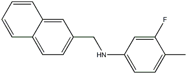 3-fluoro-4-methyl-N-(naphthalen-2-ylmethyl)aniline 化学構造式