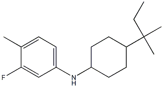 3-fluoro-4-methyl-N-[4-(2-methylbutan-2-yl)cyclohexyl]aniline