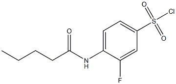 3-fluoro-4-pentanamidobenzene-1-sulfonyl chloride