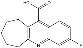 3-fluoro-6H,7H,8H,9H,10H-cyclohepta[b]quinoline-11-carboxylic acid Struktur