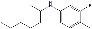 3-fluoro-N-(heptan-2-yl)-4-methylaniline Struktur