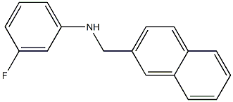3-fluoro-N-(naphthalen-2-ylmethyl)aniline Structure