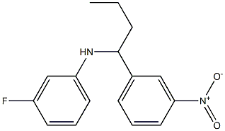3-fluoro-N-[1-(3-nitrophenyl)butyl]aniline
