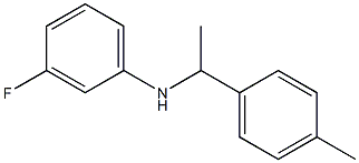 3-fluoro-N-[1-(4-methylphenyl)ethyl]aniline Struktur