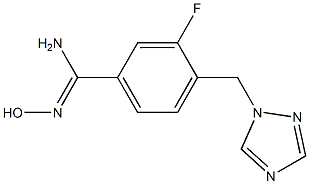 3-fluoro-N'-hydroxy-4-(1H-1,2,4-triazol-1-ylmethyl)benzenecarboximidamide