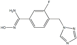 3-fluoro-N'-hydroxy-4-(1H-1,2,4-triazol-1-ylmethyl)benzenecarboximidamide|