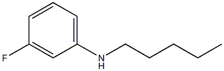 3-fluoro-N-pentylaniline Struktur