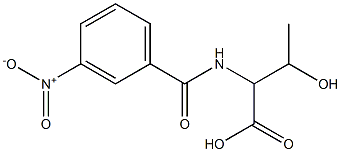 3-hydroxy-2-[(3-nitrobenzoyl)amino]butanoic acid Structure