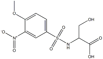 3-hydroxy-2-[(4-methoxy-3-nitrobenzene)sulfonamido]propanoic acid